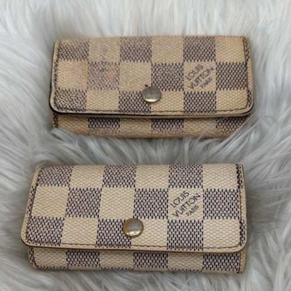 Authentic Louis Vuitton Monogram Wallet & 6‎ Key Holder Bundle Vintage